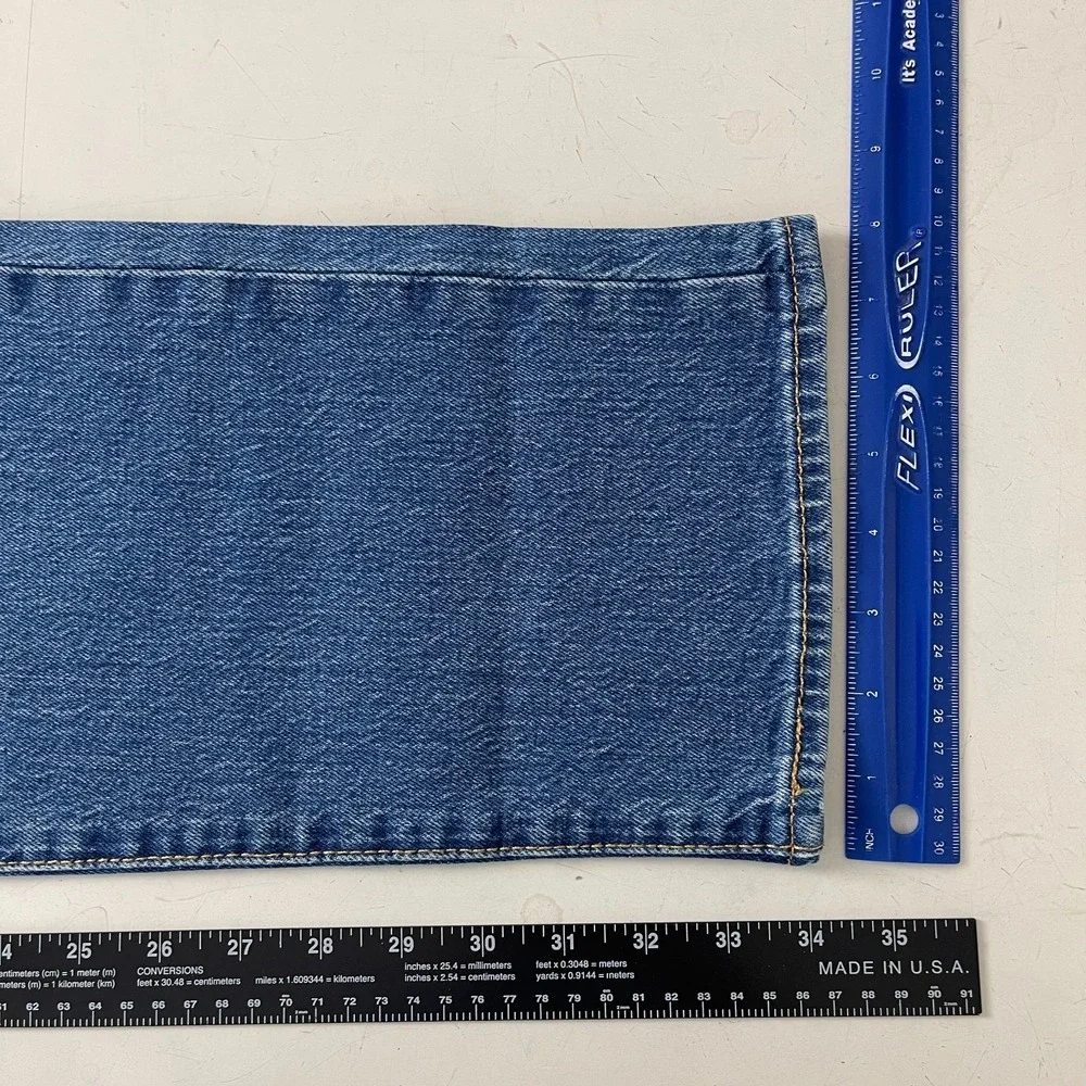 Levis Jeans Mens 32x34 Blue 501 '93 Straight Button Fly Denim Grunge 90s Skater